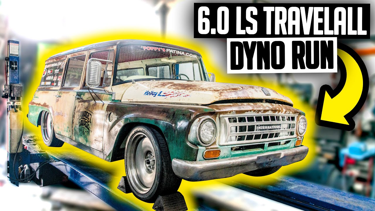 LS Swapped Travelall Wagon First Dyno Pull! - International Harvester Bagged Wagon Ep. 5 - YouTube