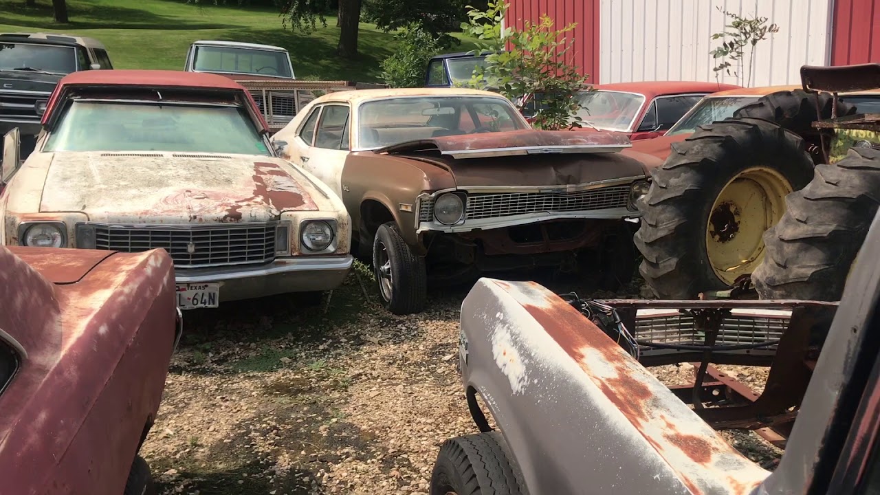 Massive Musclecar Barn Find Cars And Parts Hoard Found In Iowa Part 2 -  YouTube