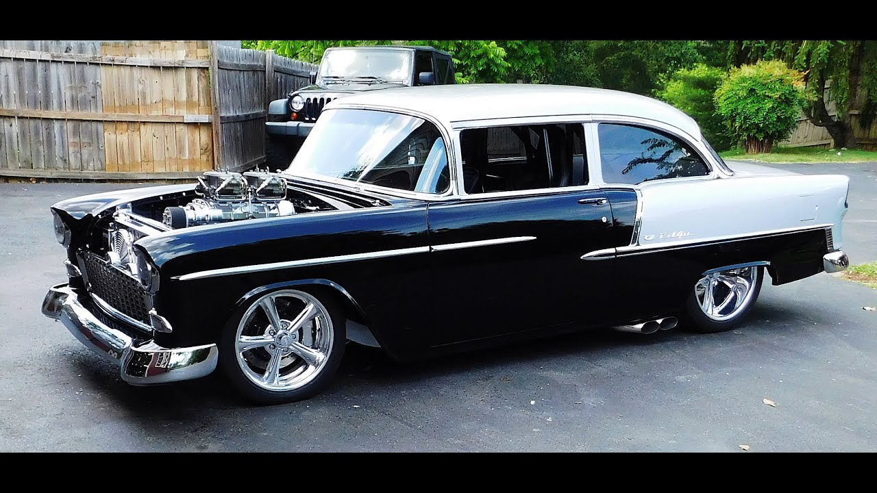 1955 Chevrolet Pro Street Steve Holcomb Pro Auto Custom Interiors - YouTube