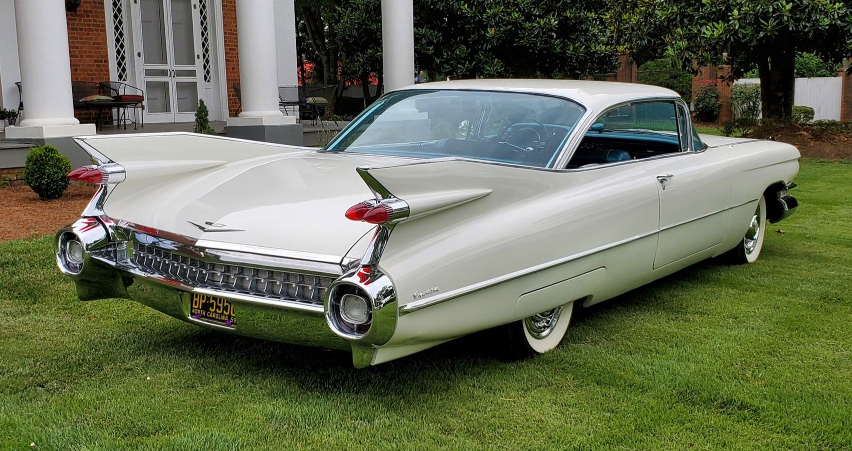 V8-Powered 1959 Cadillac Coupe DeVille In White Paint