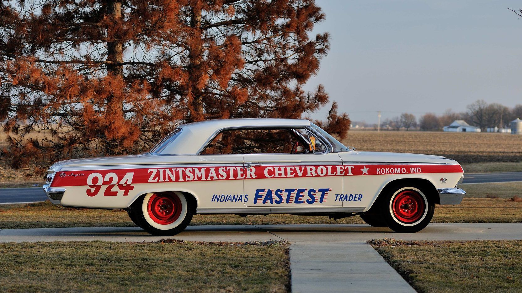 A parked 1962 Chevrolet Impala SS Lightweight