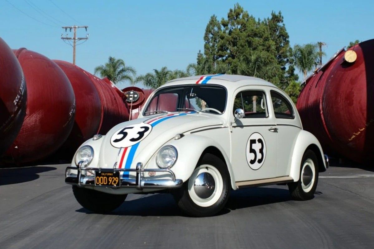 White 1963 Volkswagen Beetle