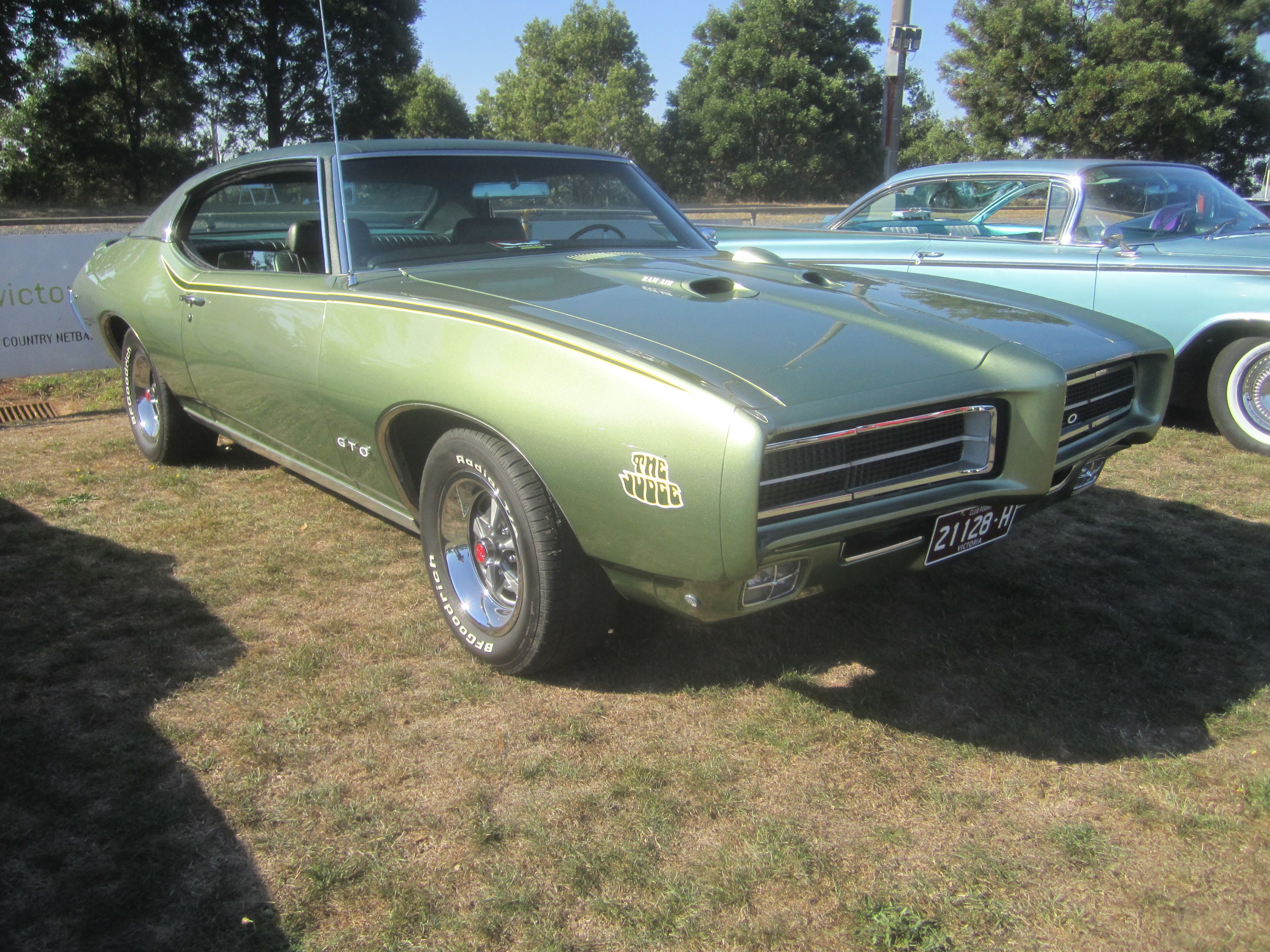 A parked 1969 Pontiac GTO Judge