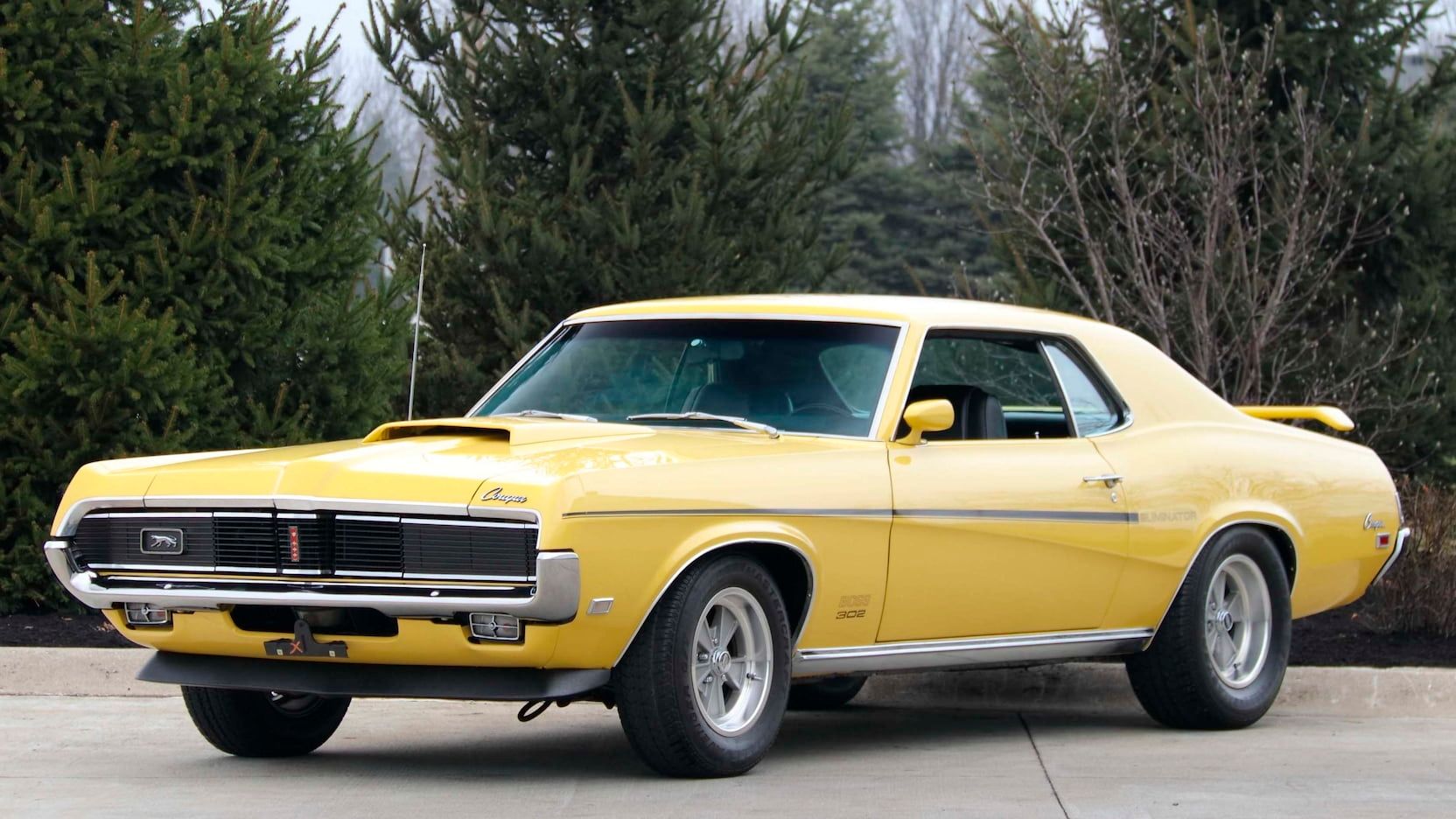 A parked 1969 Mercury Cougar Eliminator 