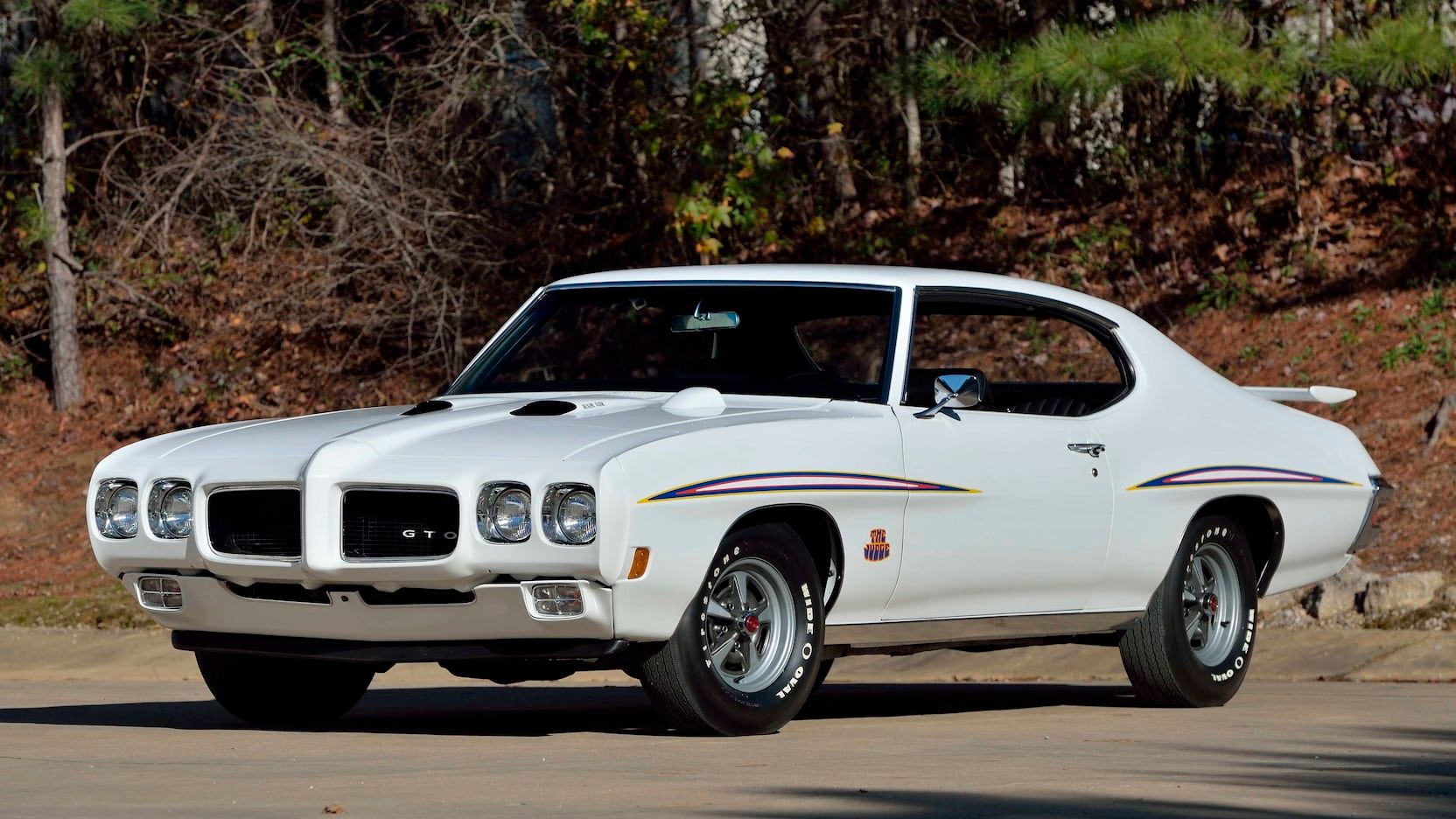 A parked 1970 Pontiac GTO Judge