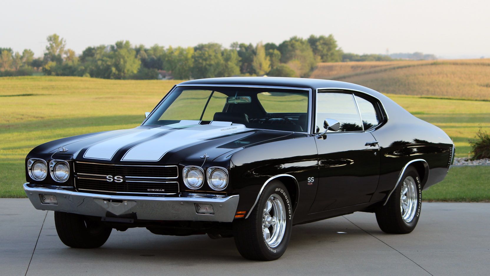 A parked 1970 Chevy Chevelle SS