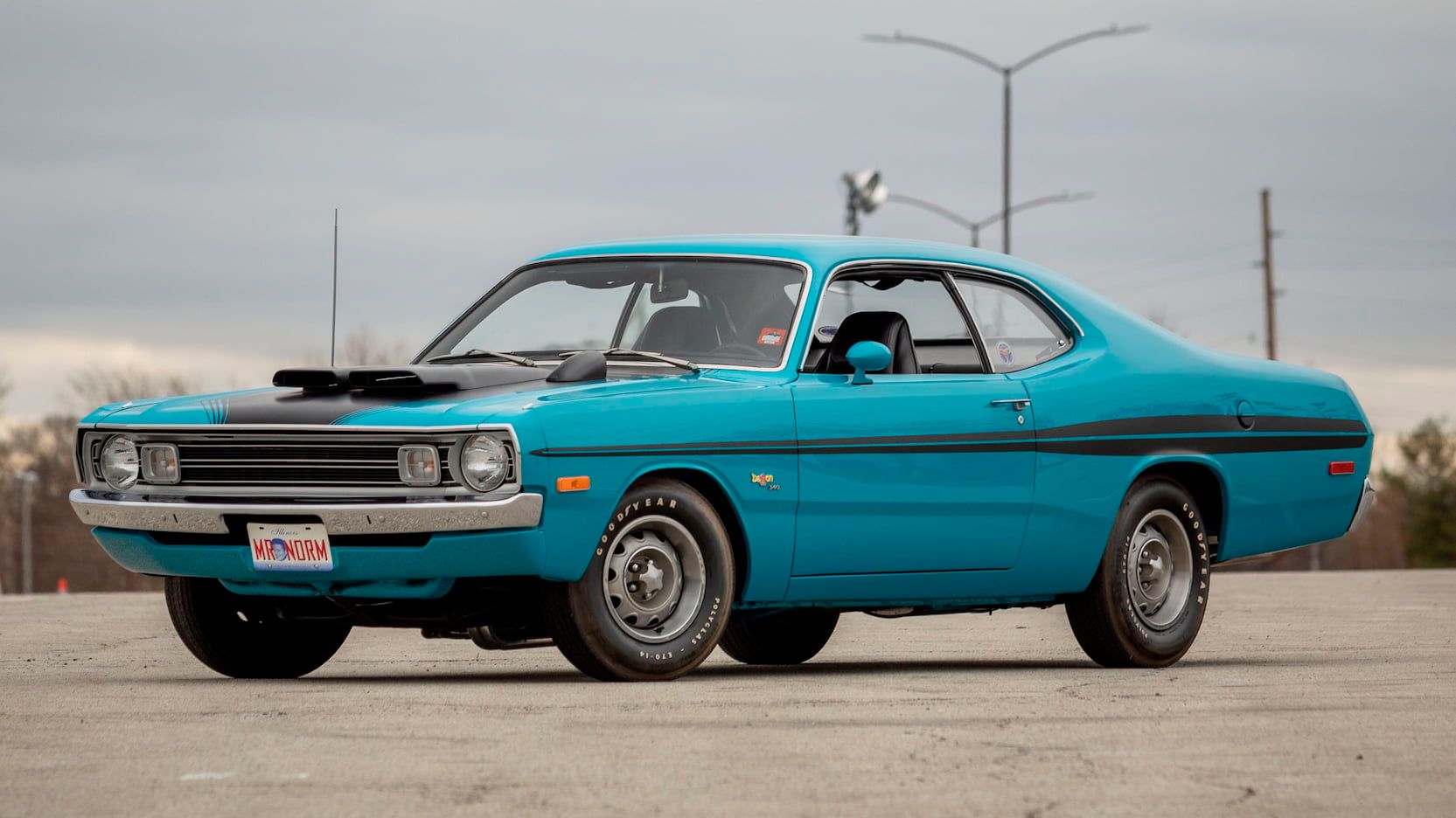 A parked 1972 Dodge Demon GSS