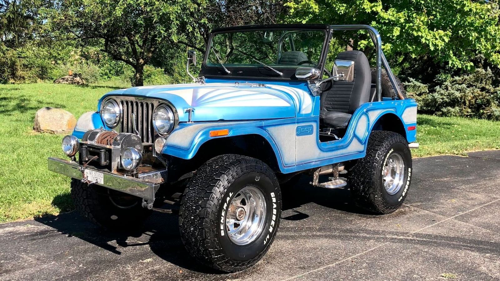 A parked 1972 Jeep CJ-5