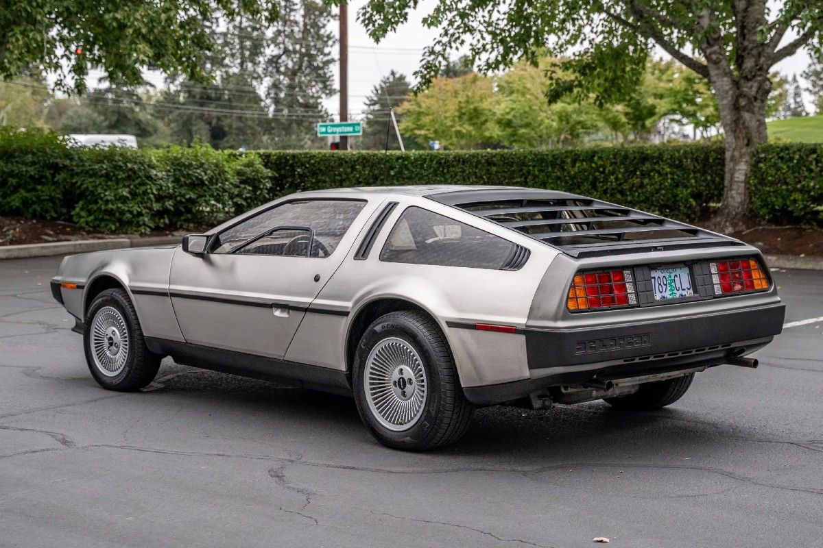 Silver 1981 DeLorean DMC-12