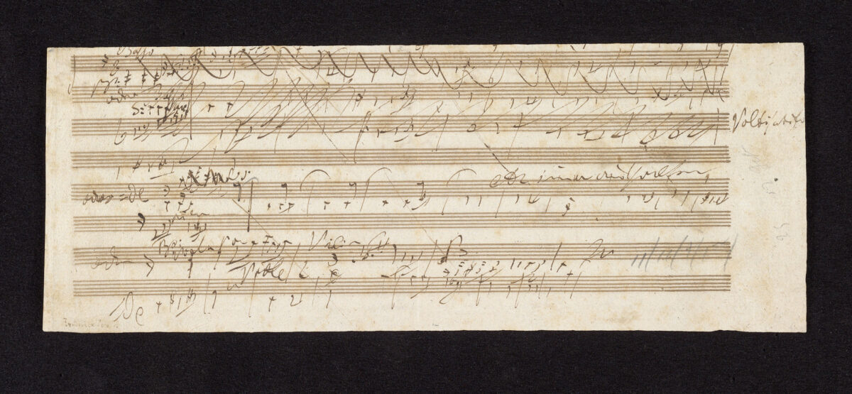 Beethoven's manuscript