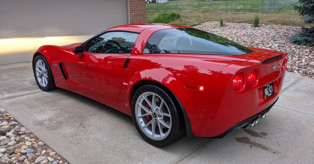 Red 2006 Chevy Corvette Z06 Sports Car