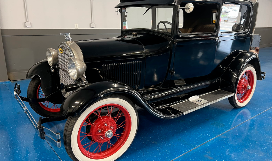 1920 Ford Model A with Red Spokes