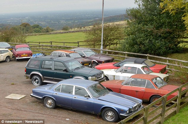 Wide range: There is also a Porsche 911, a Model T dating back almost a century, two Italian Lancia Fulvias, a German NSU sports car, Mini and Morris Minor pick-ups, a Cortina soft top, and an Escort RS 2000