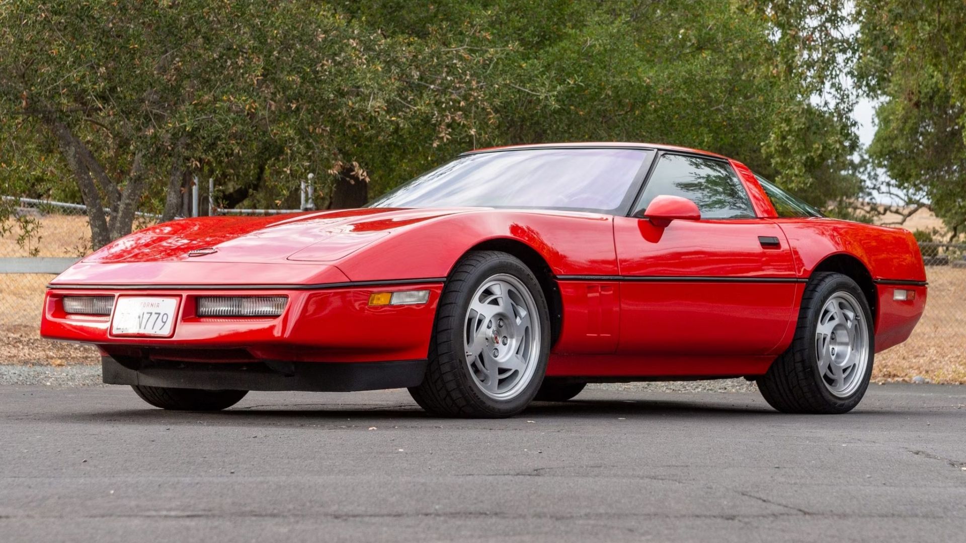 Red 1990 Corvette ZR-1