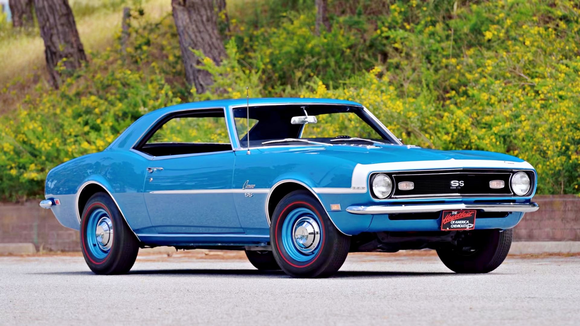 Blue 1968 Chevrolet Camaro SS